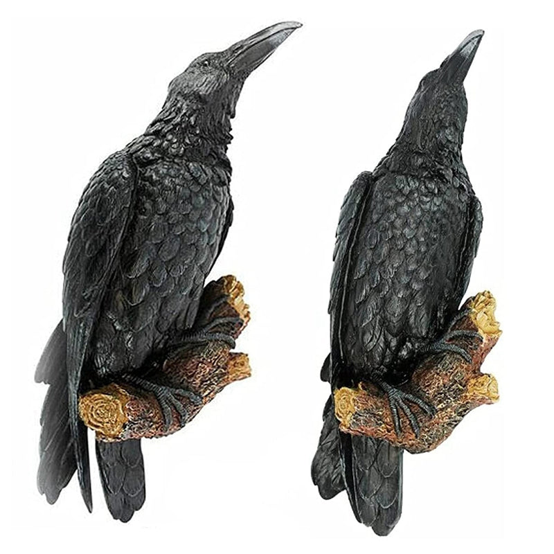 Dark Decorative Bird Figurine