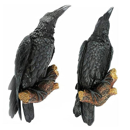 Dark Decorative Bird Figurine