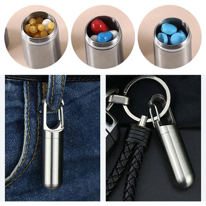 Travel Medication Case Stainless Steel