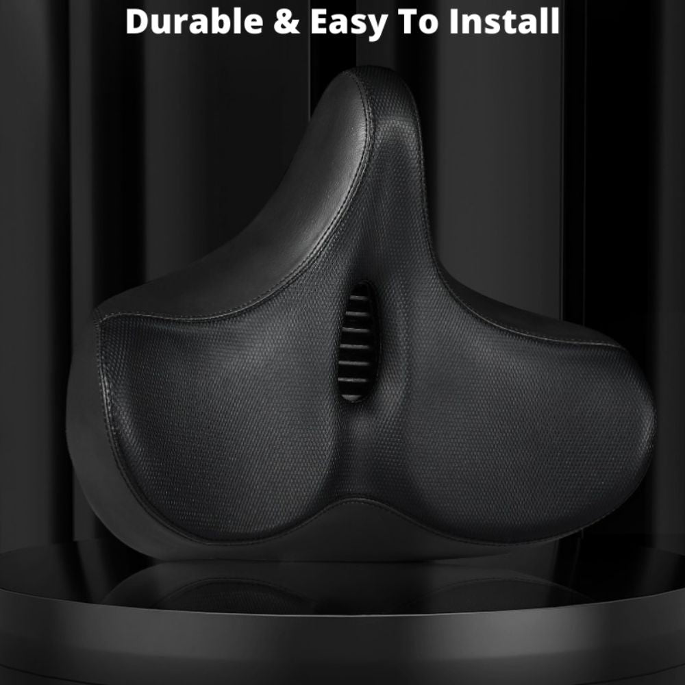 Big Bike Seat With Cushioned Pad and Waterproof Cover