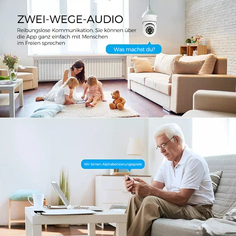 Smart WiFi Security Camera Light Bulb