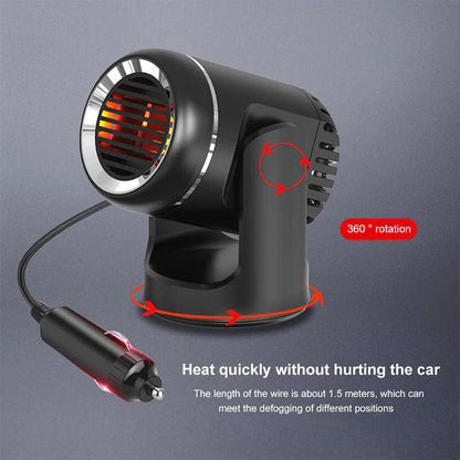 Compact 360° Rotating Car Heater