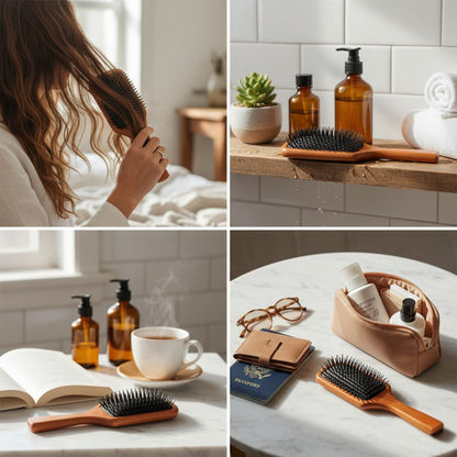 Gentle Hair Detangling Brush for Smooth Silky Locks