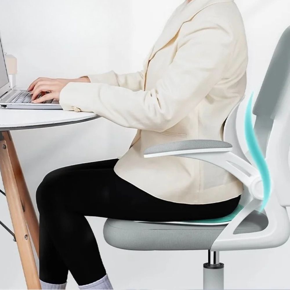 Comfortable Office Chair with Lumbar Support and Adjustable Back
