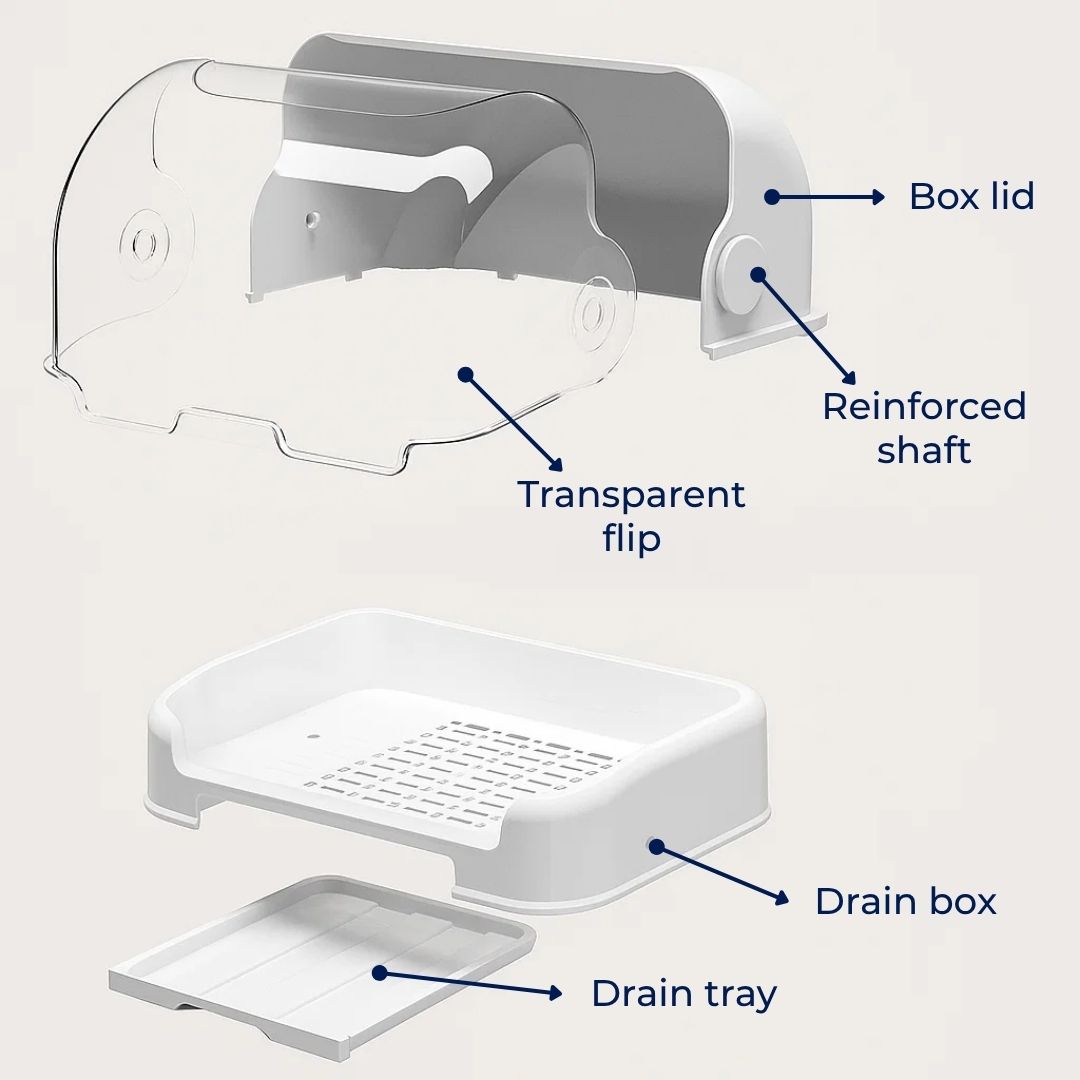 Large Bottle Storage Container with Tight Fitting Lid
