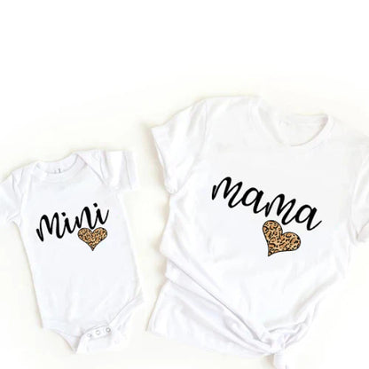 Colorful Mommy & Me Rainbow Tees & Romper Set