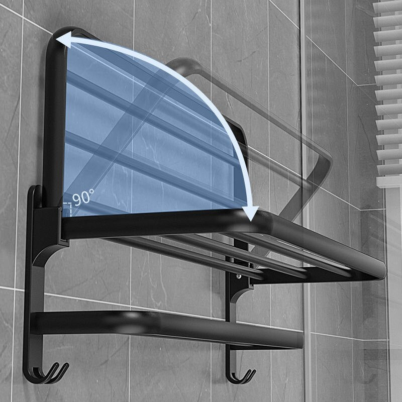 Space Saving Foldable Bathroom Towel Holder