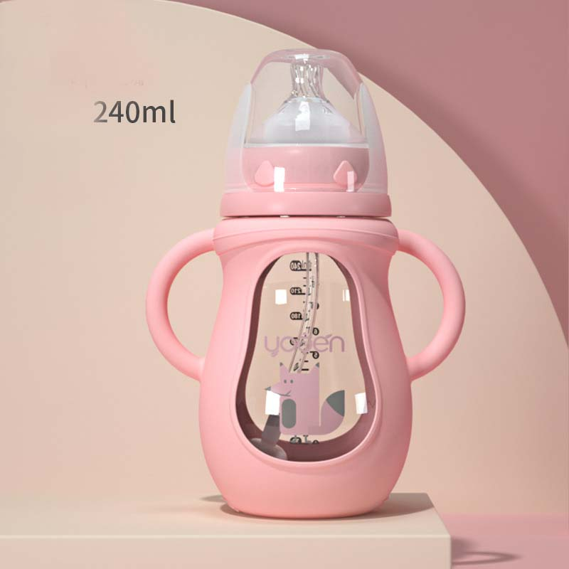 Befez | Baby Training Bottle with Handles - Soft Silicone Teat & Fun Designs