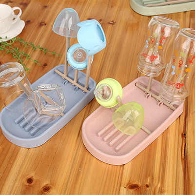 Baby Bottle Drying Rack with Holder