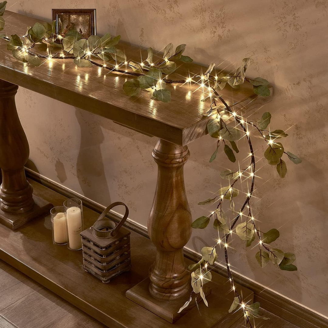 Sparkling Greenery Artificial Branch Decoration