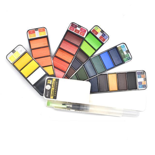 Compact Travel Watercolor Paint Sets