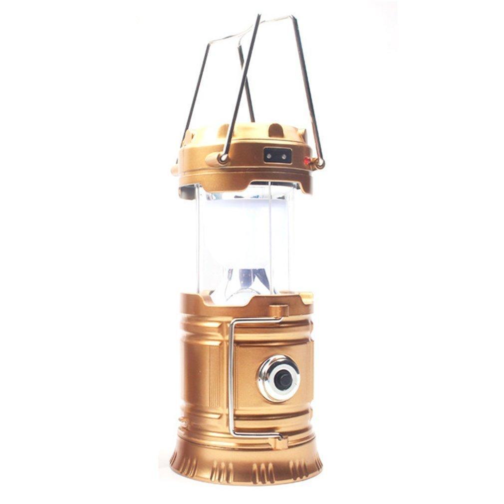 Compact LED Solar Camping Light Flashlight