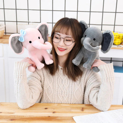 Soft Cuddly Grey Elephant Baby Pillow Toy