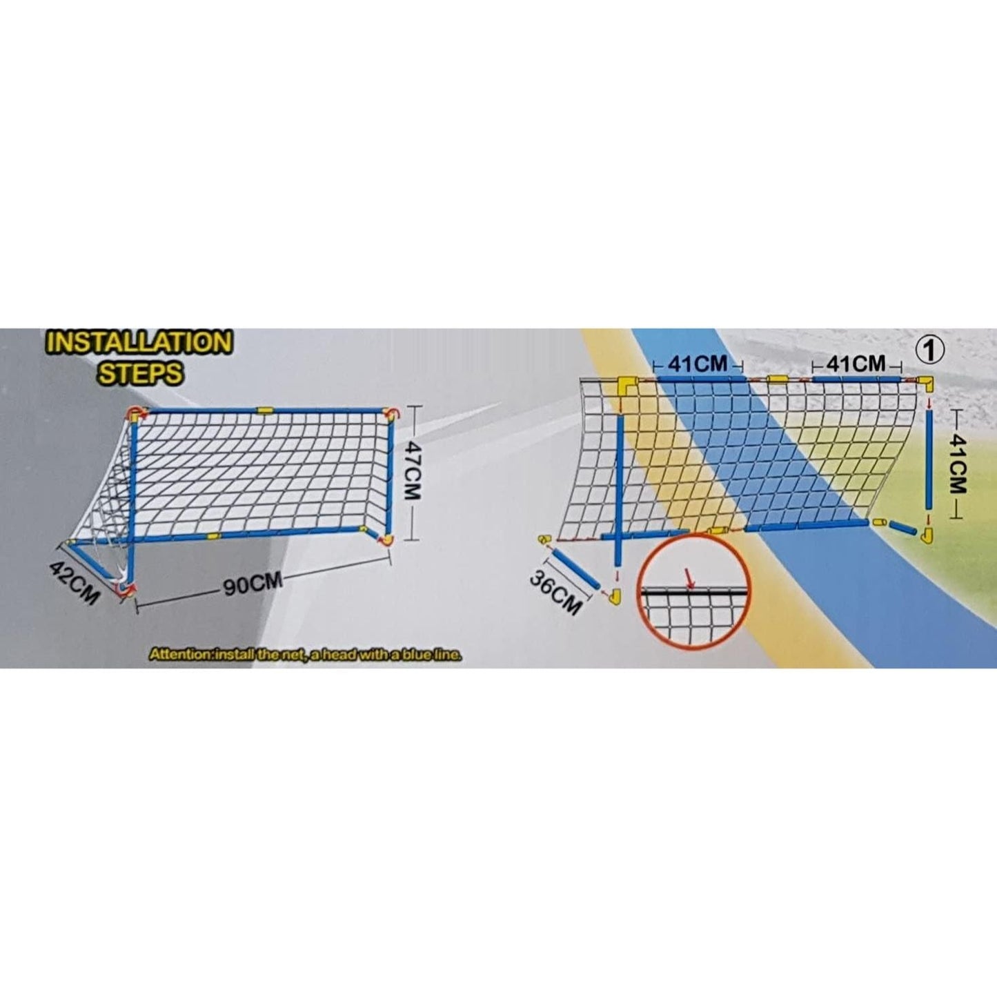 Portable Mini Folding Soccer Goal Set