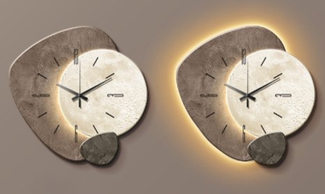 Simple Modern Wall Clock in Nordic Style