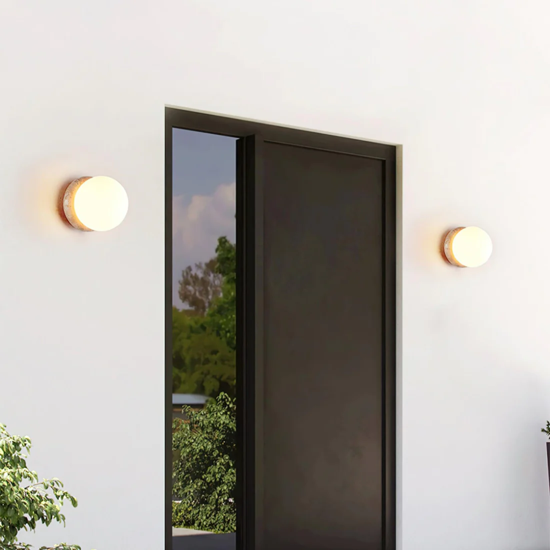 Durable Outdoor Stone Wall Light