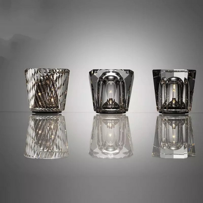 Stylish Glass Battery Table Lamp