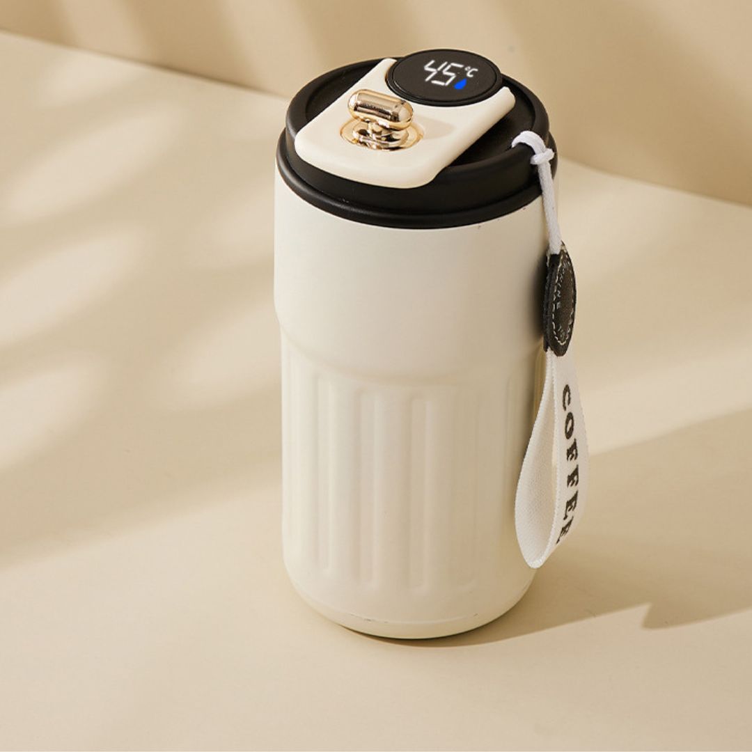 Insulated Stainless Steel Smart Coffee Mug 450ml