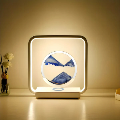 Colorful LED Table Night Lamp with Moving Sand