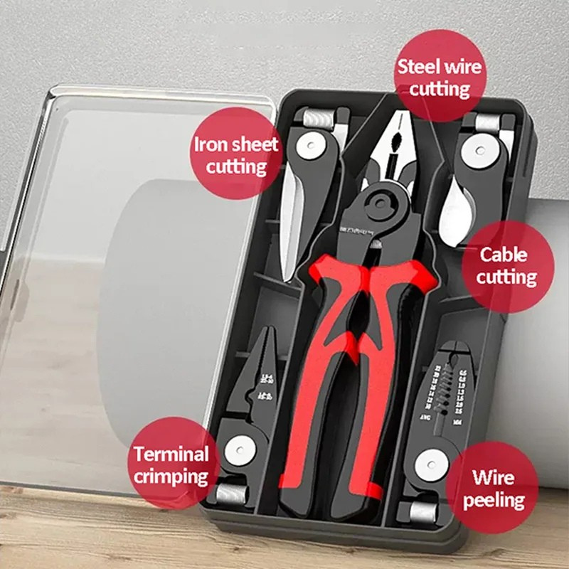 Versatile 5-Piece Electric Pliers Tool Kit