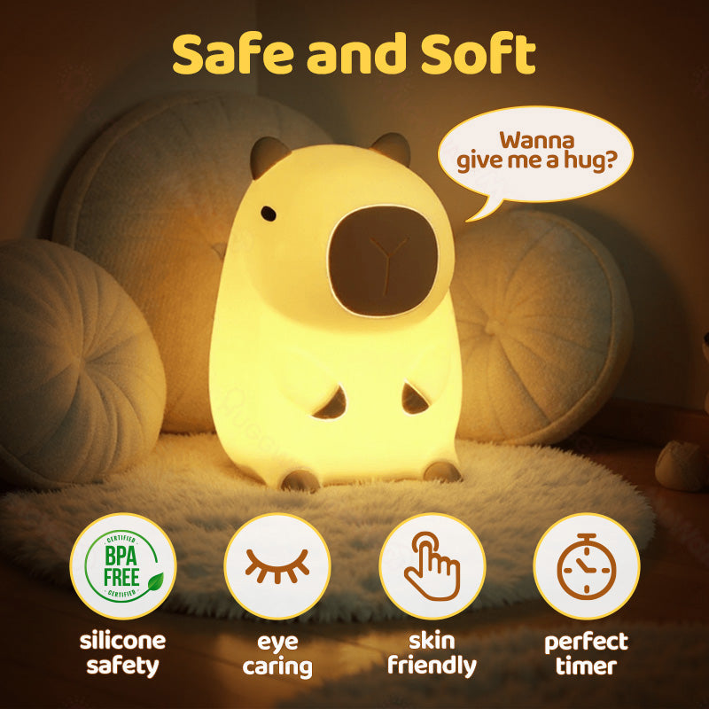 Cute Capybara Soft Night Lamp Perfect Gift