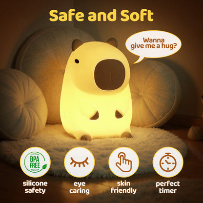 Cute Capybara Soft Night Lamp Perfect Gift