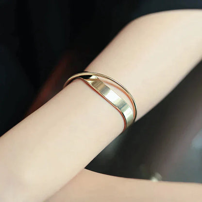 Classic Silver and Gold Bar Bracelet