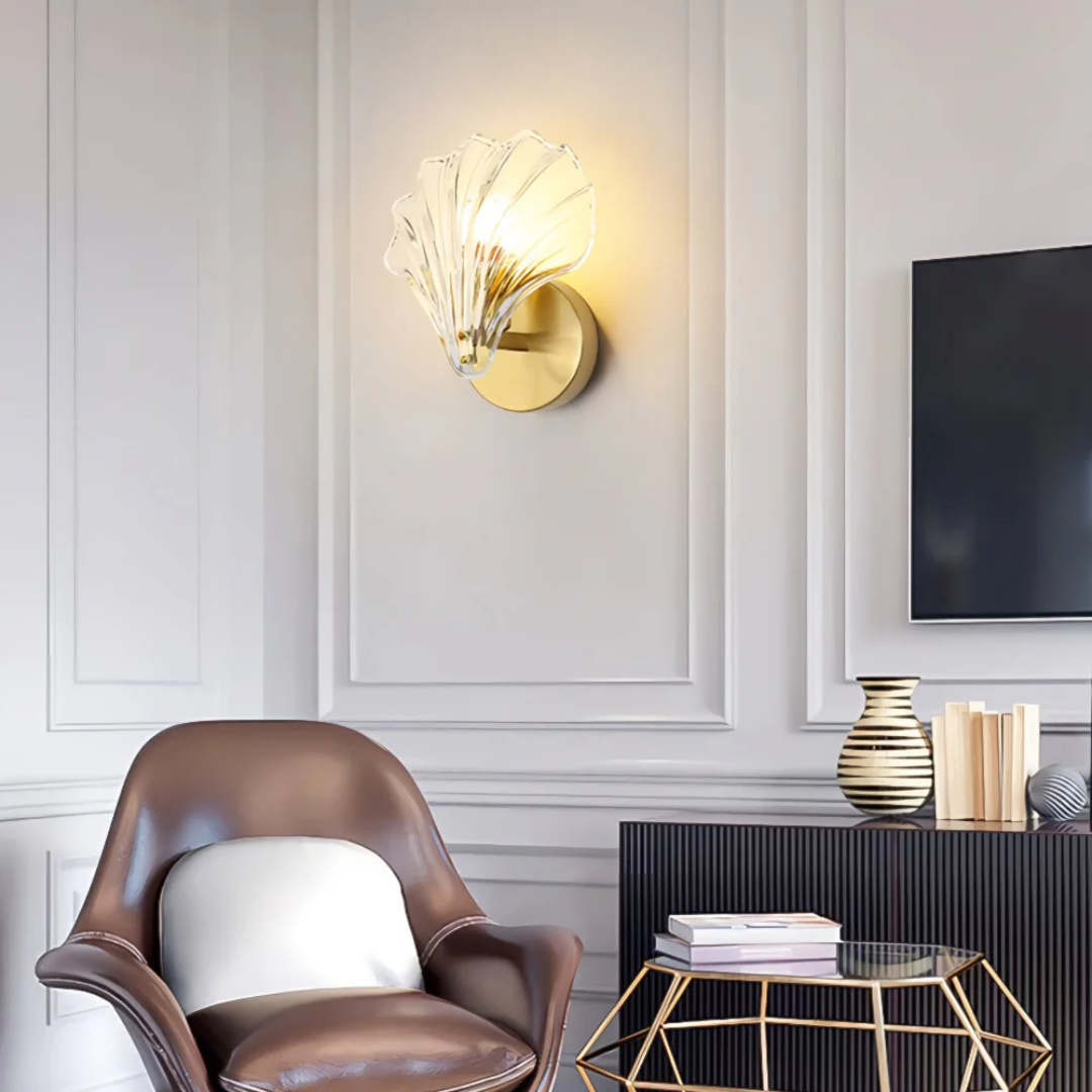Clear Glass Panel Wall Light