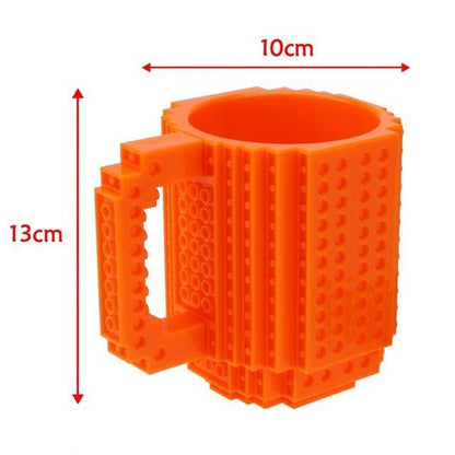 Stackable Brick Design Coffee Mug