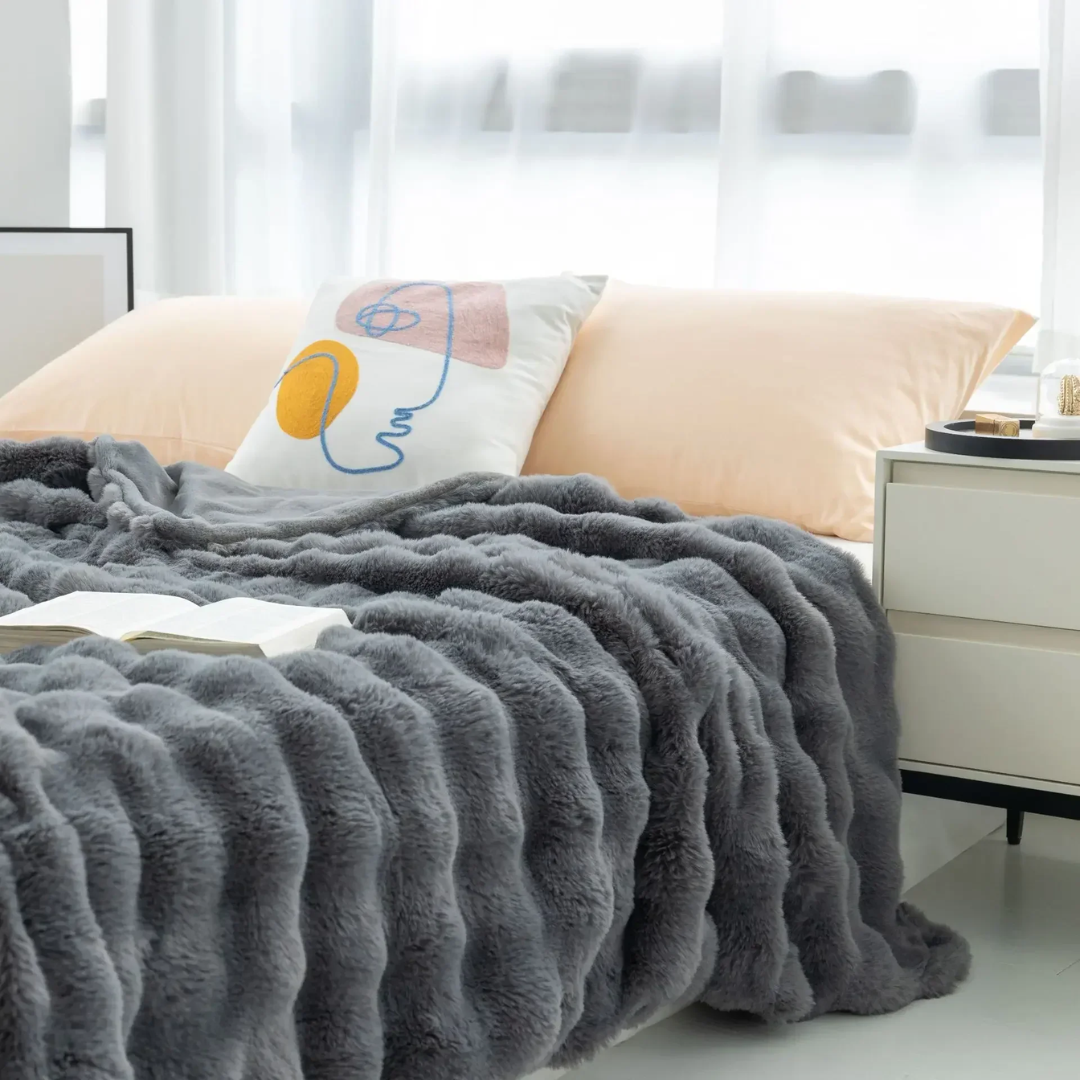 Warm Plaid Throw Blanket