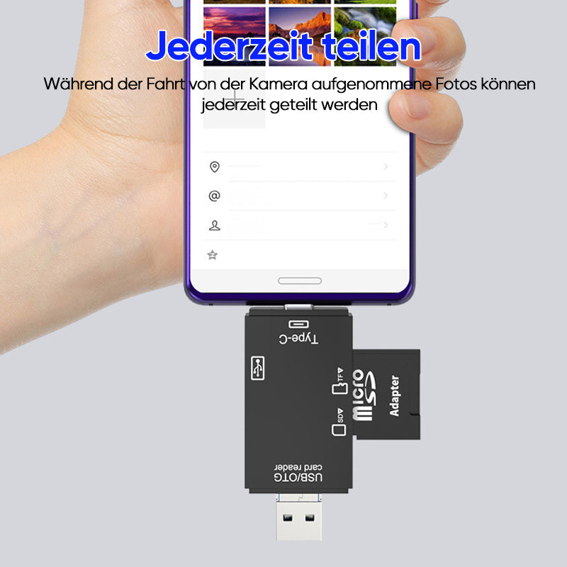 Multi-Function 6-in-1 Memory Card Reader