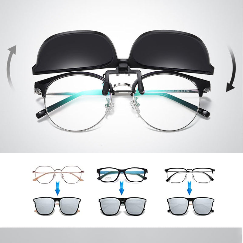 Trendy Clip On Sunglasses Shades