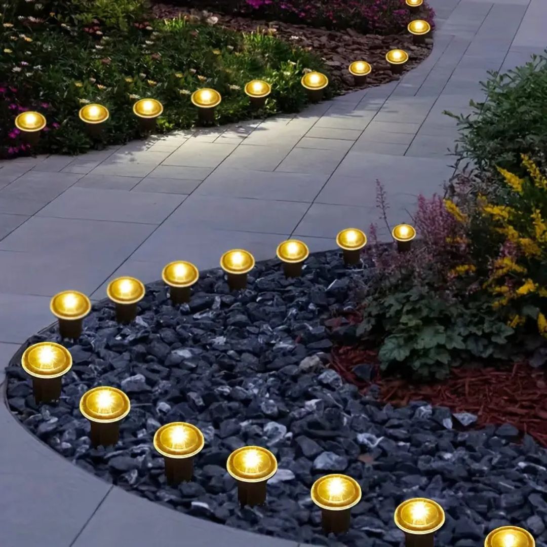 Bright Solar Powered Yard Pathway Lights