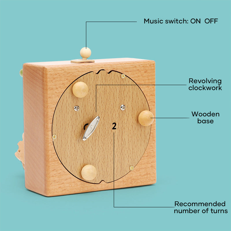 Unique Handcrafted Wood Musical Box