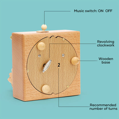 Unique Handcrafted Wood Musical Box