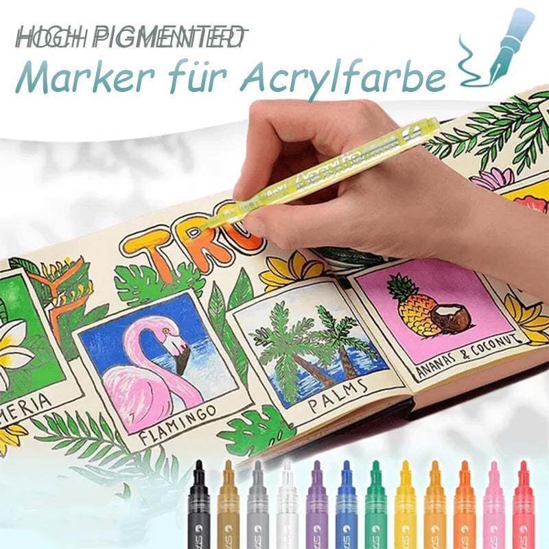 Vibrant Acrylic Paint Markers