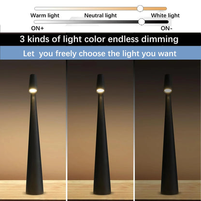 Adjustable Bright LED Reading Lamp with 3 Color Modes