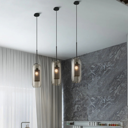 Stylish Glass Pendant Light for Dining Room