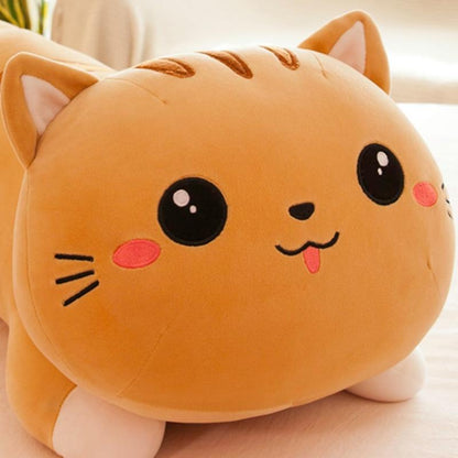 Soft Plush Kitten Cuddle Pillow Toy