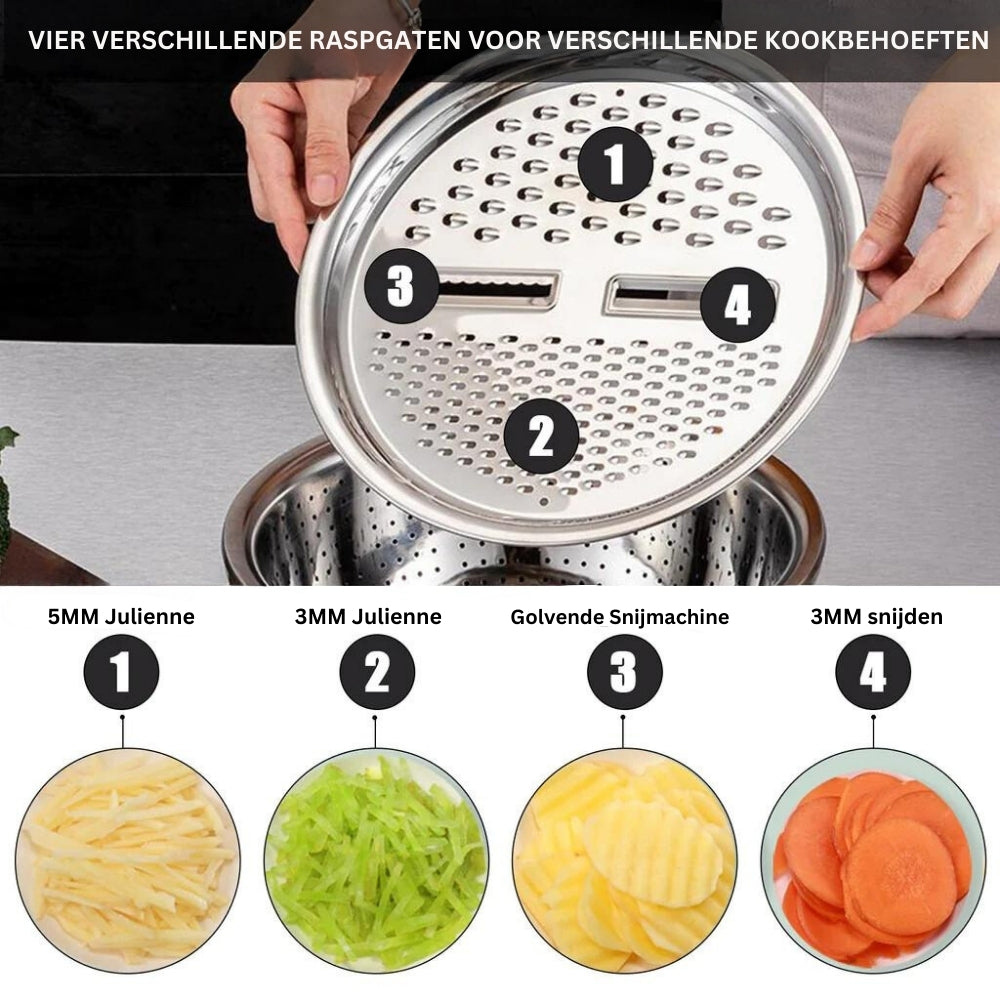 Premium 3-in-1 Stainless Steel Cutting Board