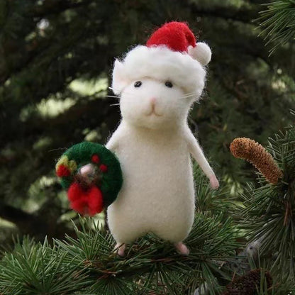 Spooky Felt Rat Decor Ornament