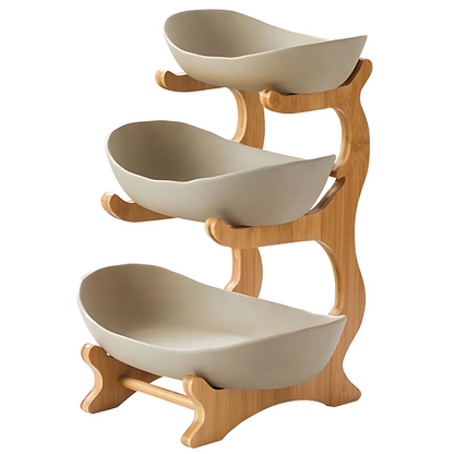 Fresh 3 Tier Plastic Fruit Bowl