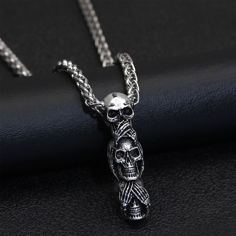 Trendy Skull Pendant Necklace