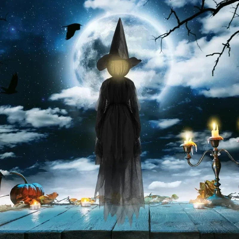 Spooky LED Witch Figurine Decoration