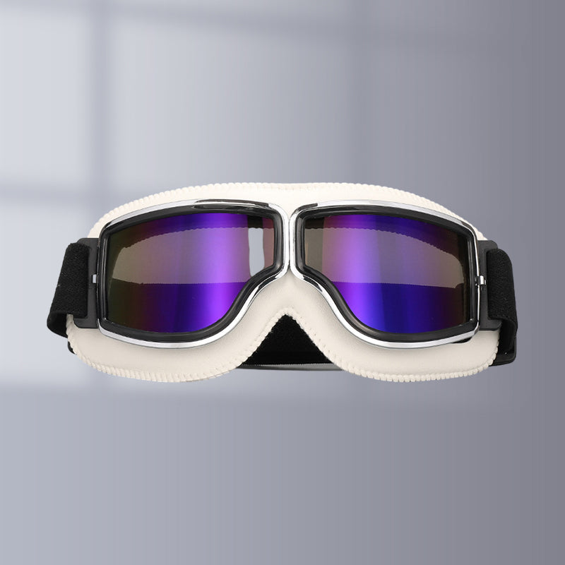 Classic Biker Goggles with Swap Lenses and Cushioning