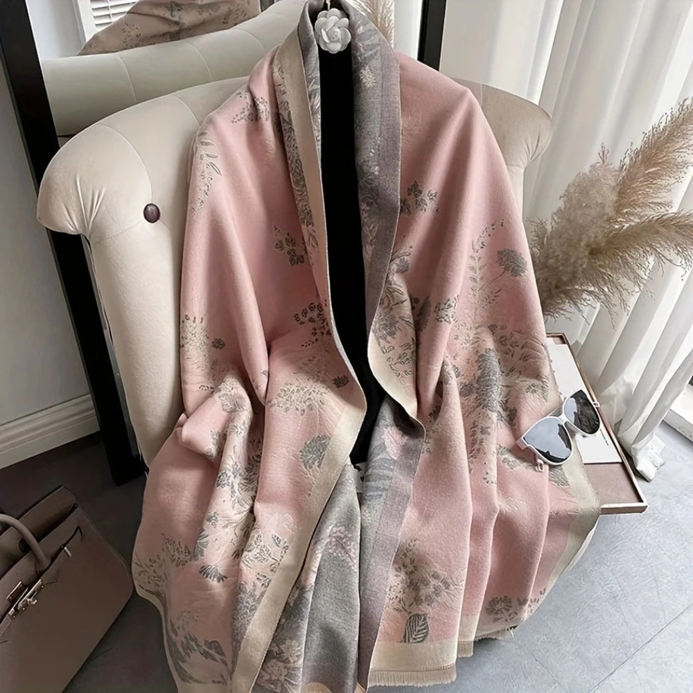 Pretty Floral Lightweight Reversible Scarf - Befez