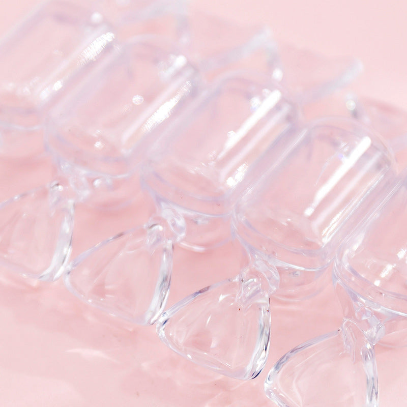 Clear Acrylic Sweet Shaped Trinket Boxes (10 Pack)