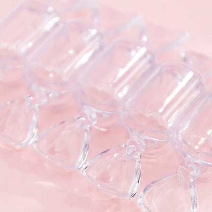 Clear Acrylic Sweet Shaped Trinket Boxes (10 Pack)