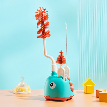 Baby Bottle Cleaner Brush Set with Storage Case