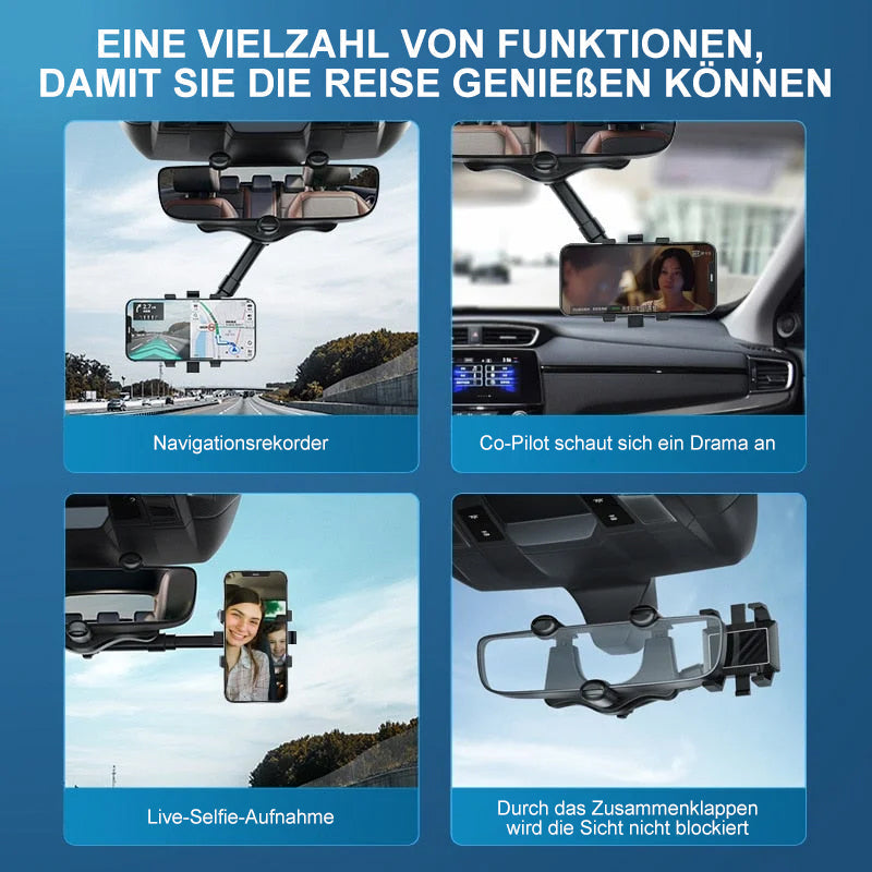 Adjustable Car Phone Mount Rear View Mirror Holder